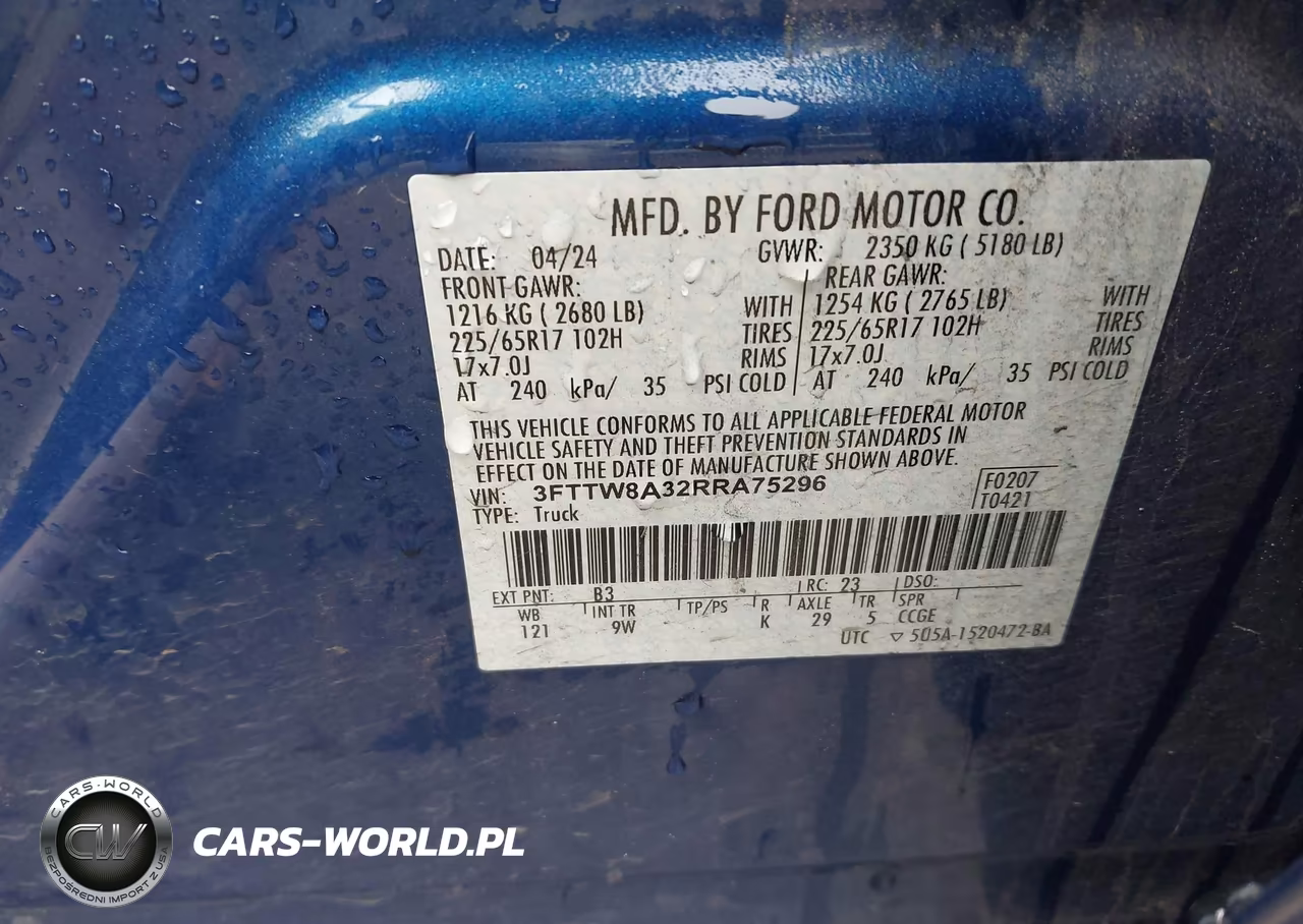 2024 Ford Maverick Xl VIN:3FTTW8A32RRA75296 - 9