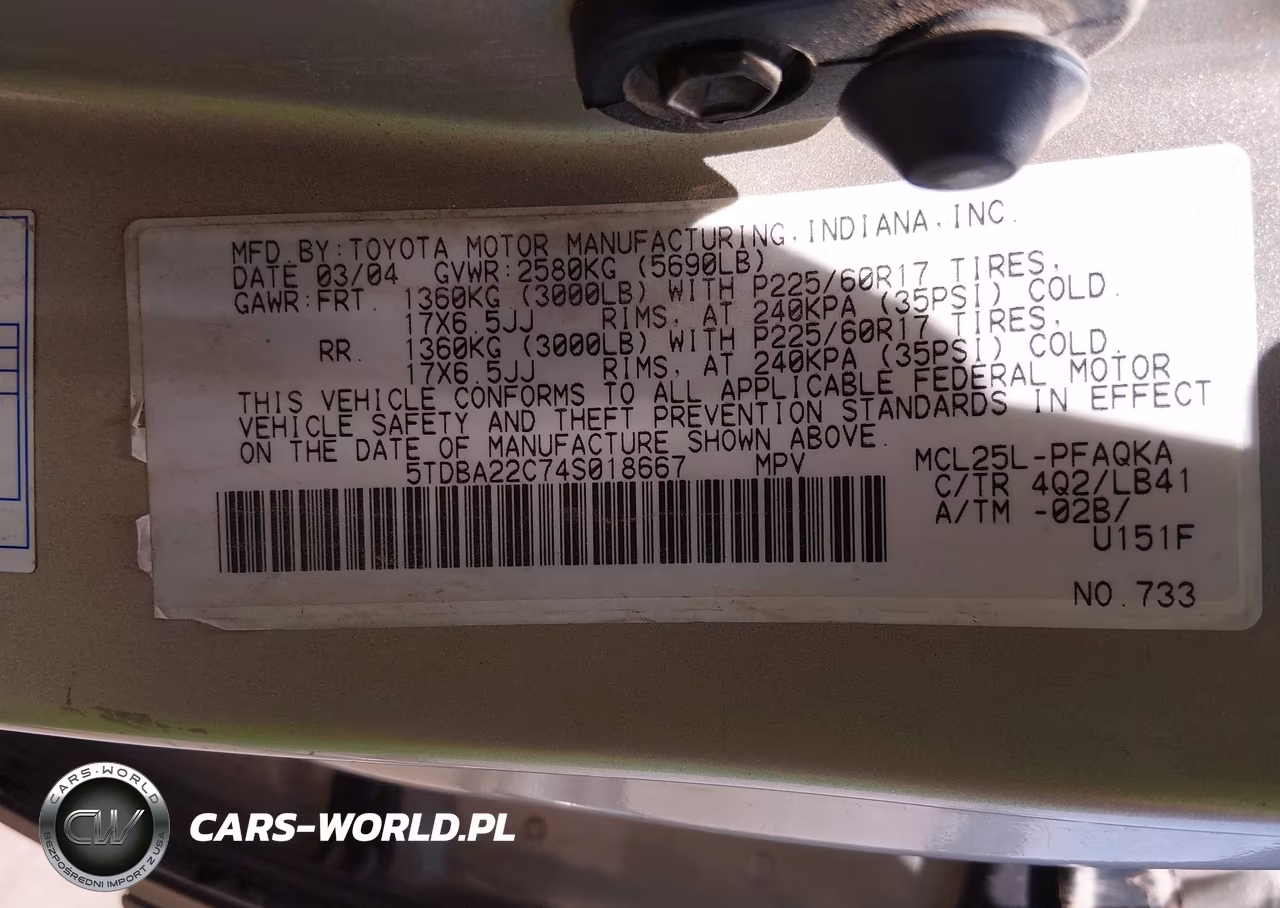 2004 Toyota Sienna Xle Limited VIN:5TDBA22C74S018667 - 9