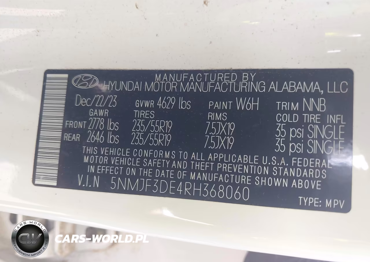2024 Hyundai Tucson Sel VIN:5NMJF3DE4RH368060 - 9