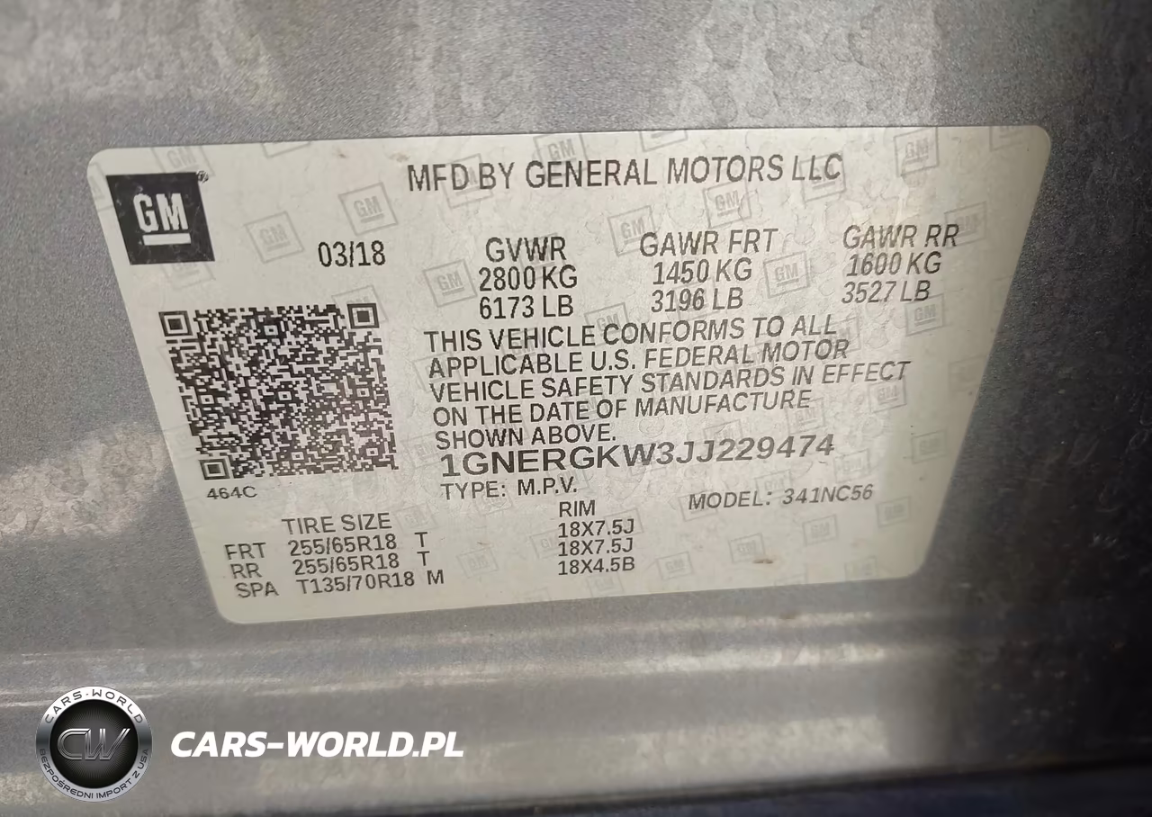 2018 Chevrolet Traverse Lt Cloth VIN:1GNERGKW3JJ229474 - 9