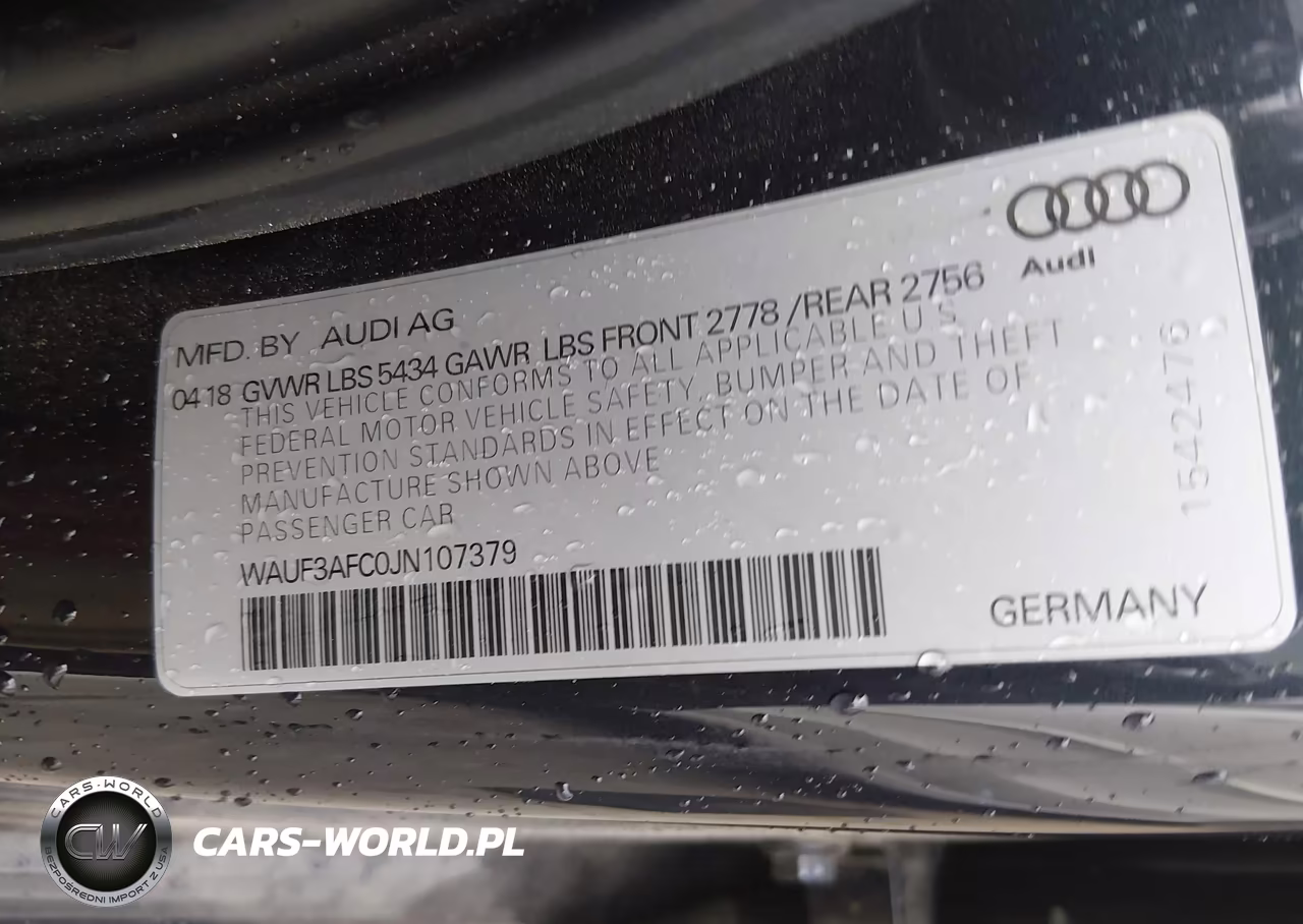 2018 Audi A6 3.0T Premium-3.0T Sport VIN:WAUF3AFC0JN107379 - 9