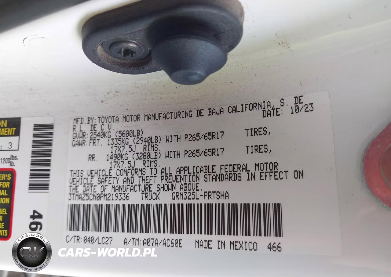 2023 Toyota Tacoma Trd Sport VIN:3TMAZ5CN0PM219336 - 9
