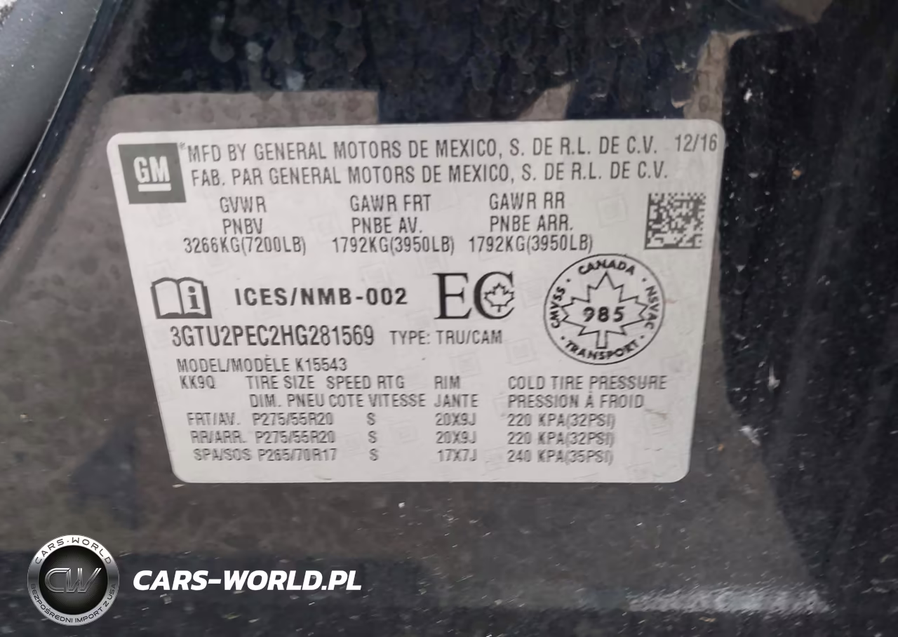 2017 GMC Sierra 1500 Denali VIN:3GTU2PEC2HG281569 - 9