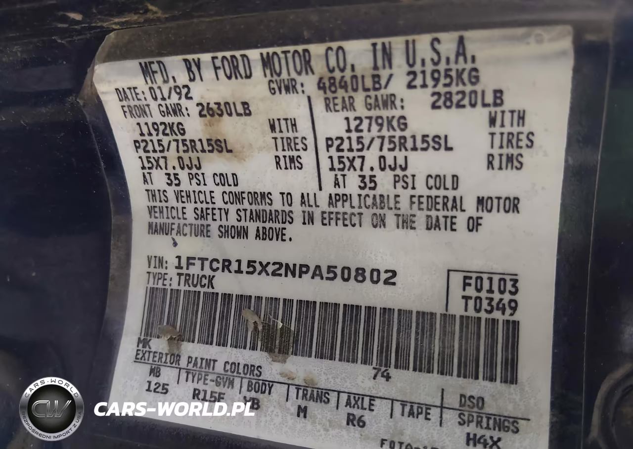 1992 Ford Ranger Super Cab VIN:1FTCR15X2NPA50802 - 9