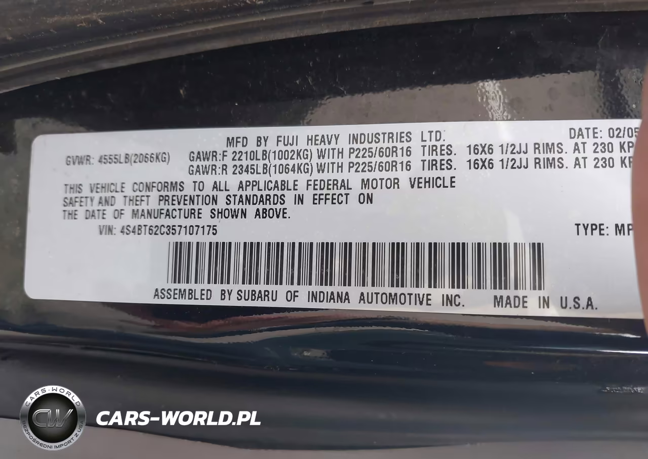 2005 Subaru Baja Sport VIN:4S4BT62C357107175 - 9