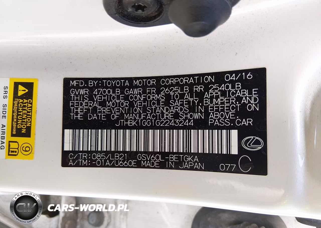 2016 Lexus Es 350 VIN:JTHBK1GG1G2243244 - 9
