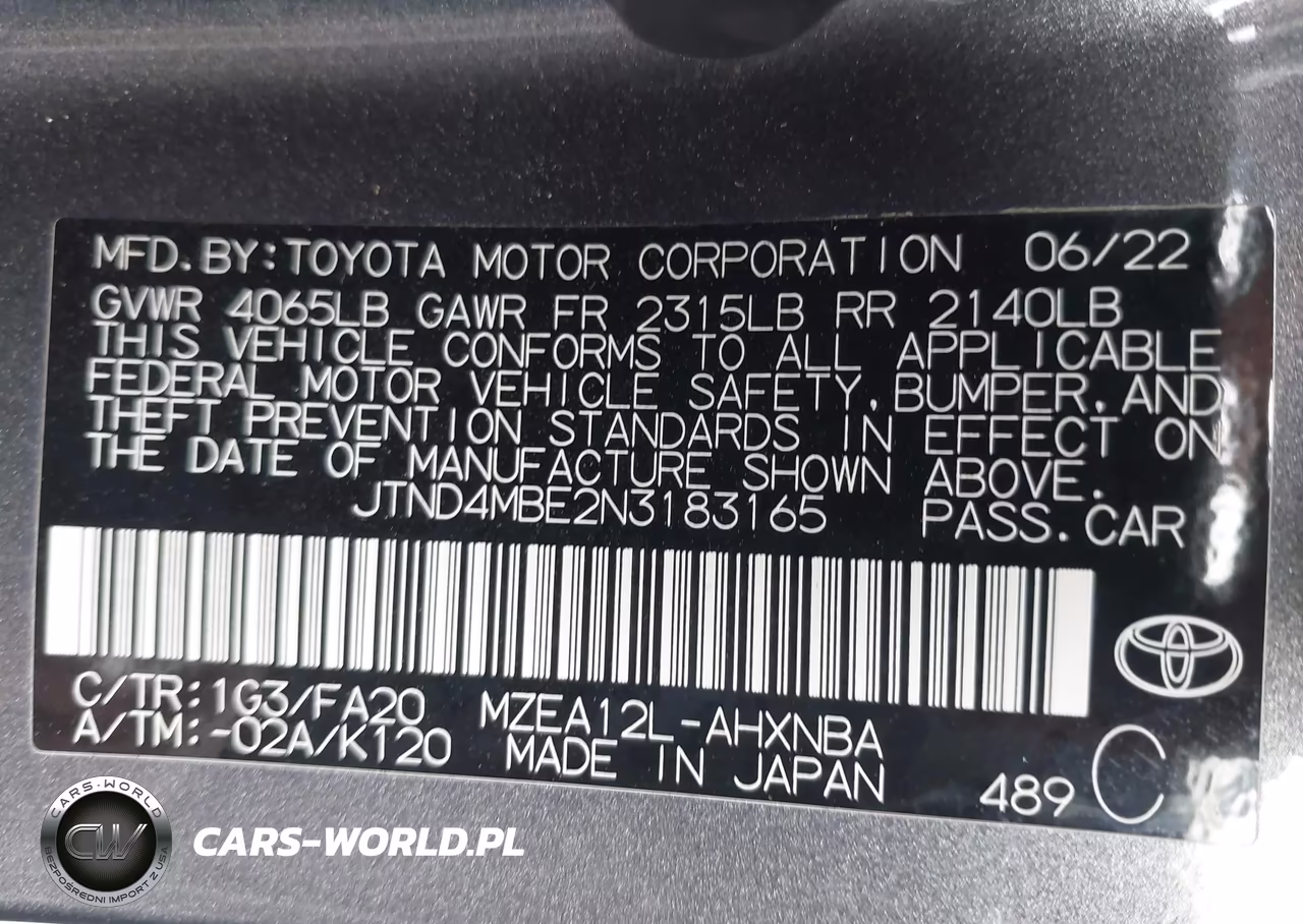 2022 Toyota Corolla Se VIN:JTND4MBE2N3183165 - 9