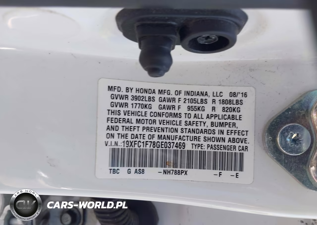 2016 Honda Civic Ex-L VIN:19XFC1F78GE037469 - 9