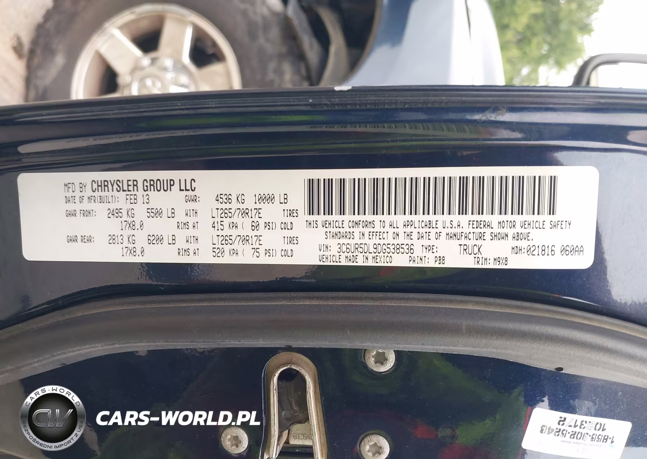 2013 Ram 2500 Big Horn VIN:3C6UR5DL9DG538536 - 9