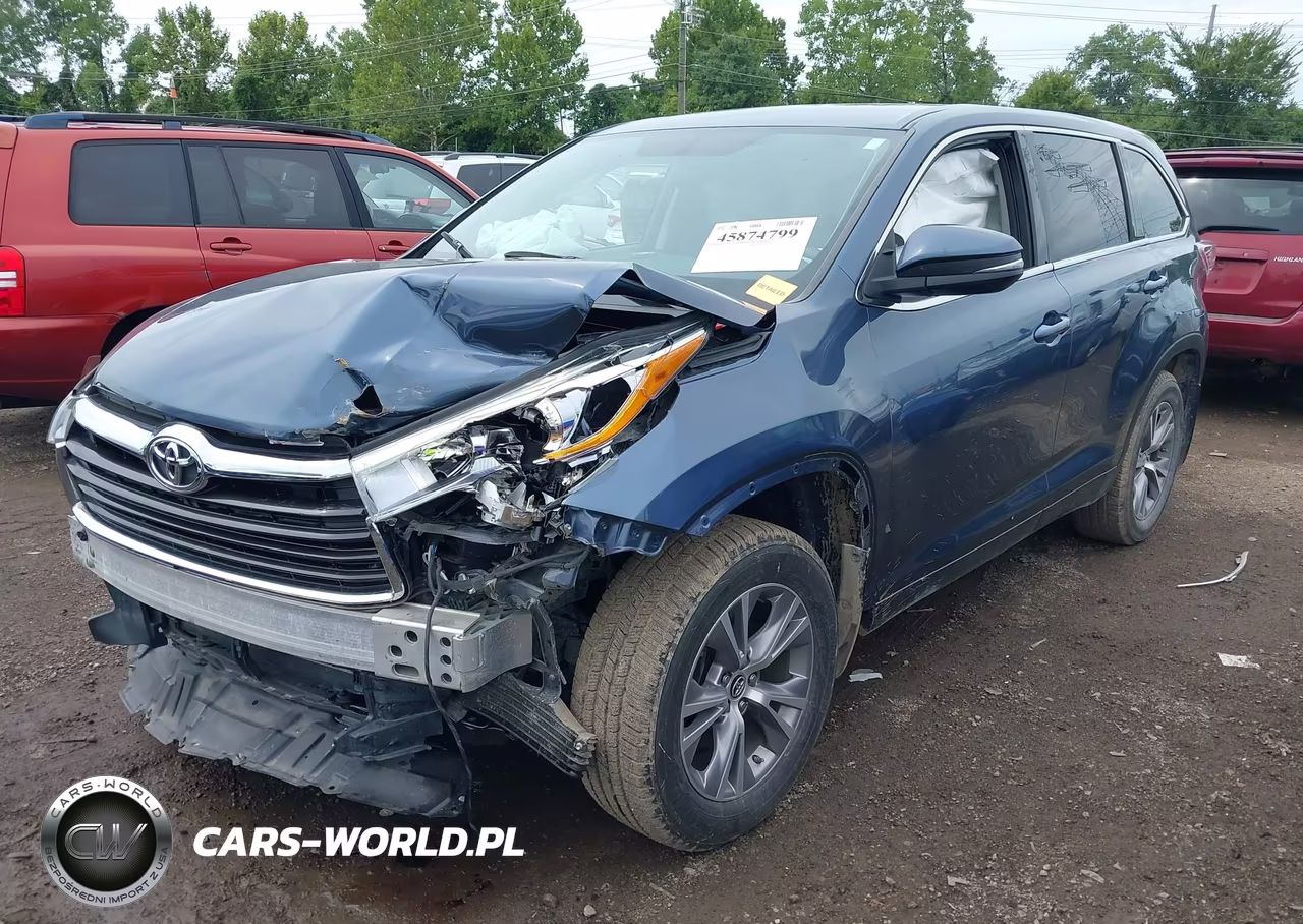 2016 Toyota Highlander Le Plus V6 VIN:5TDBKRFH0GS288677 - 2