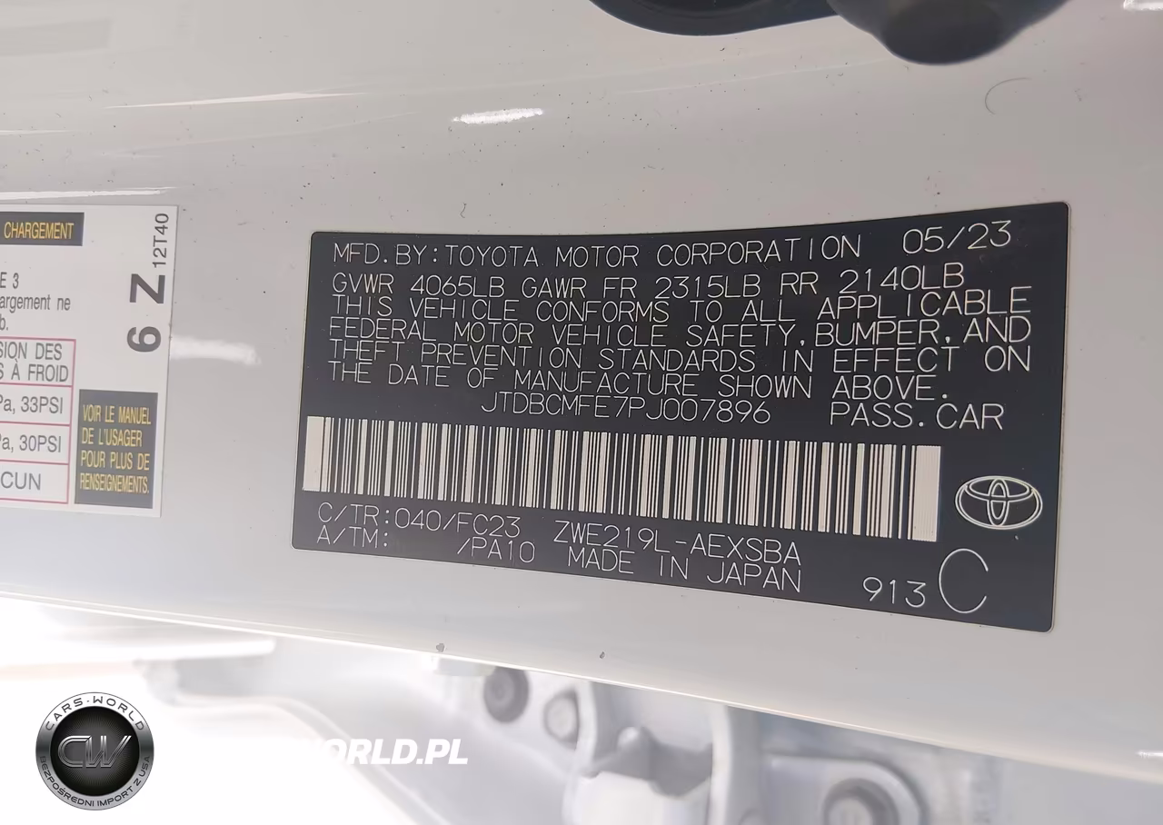 2023 Toyota Corolla Hybrid Se VIN:JTDBCMFE7PJ007896 - 9