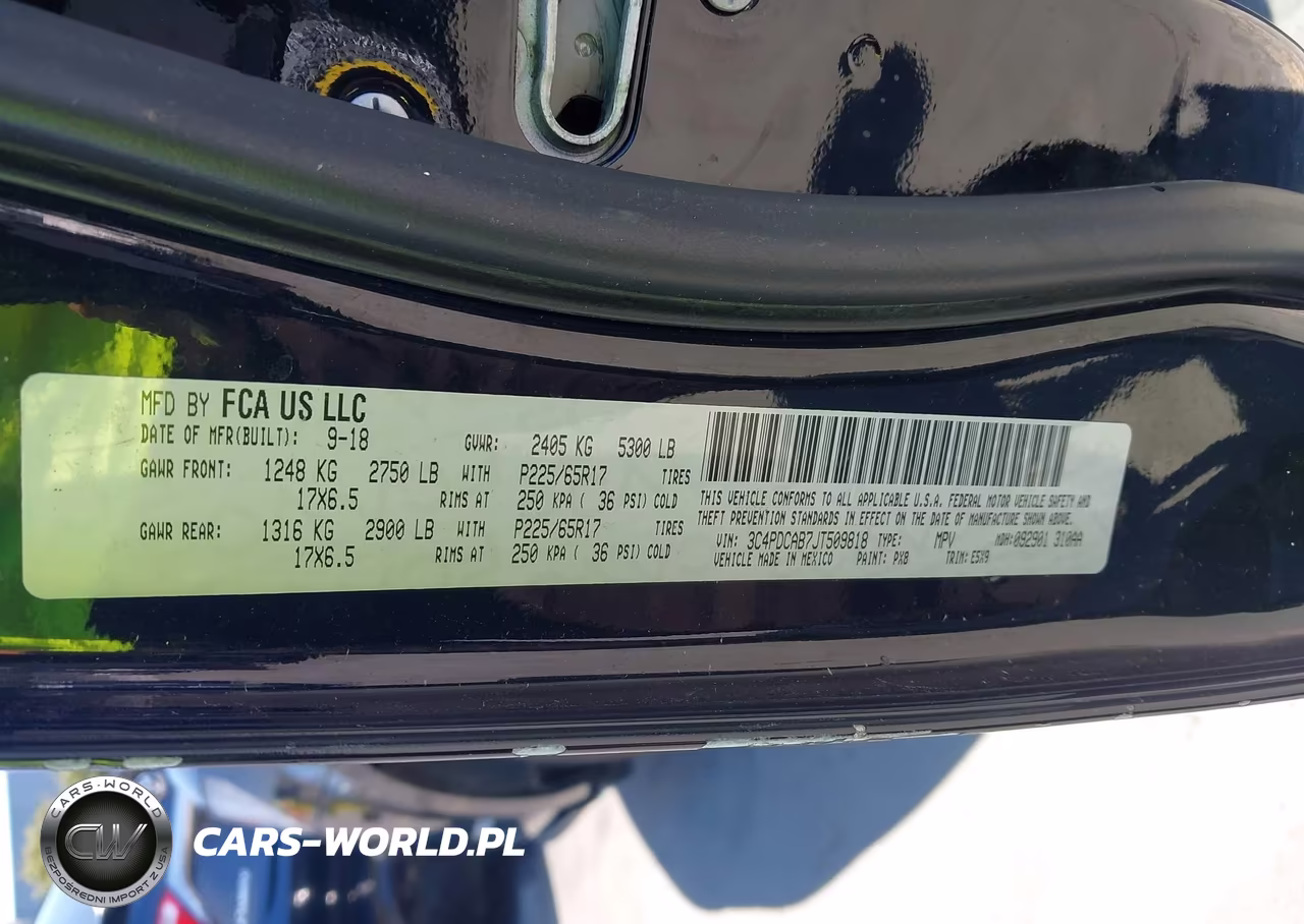 2018 Dodge Journey Se VIN:3C4PDCAB7JT509818 - 9