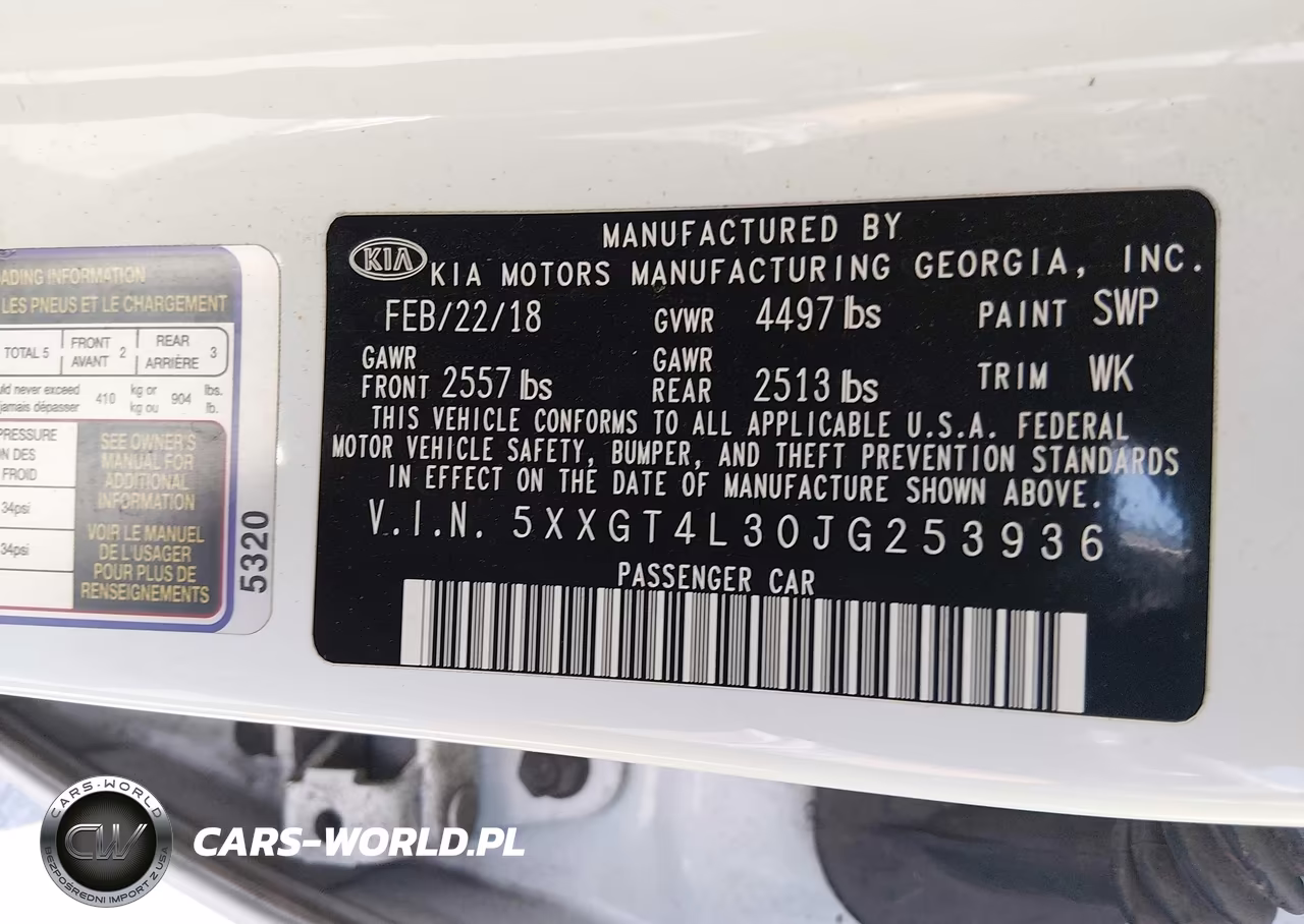 2018 Kia Optima S VIN:5XXGT4L30JG253936 - 9