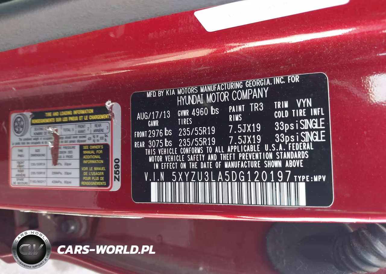 2013 Hyundai Santa Fe Sport 2.0T VIN:5XYZU3LA5DG120197 - 9