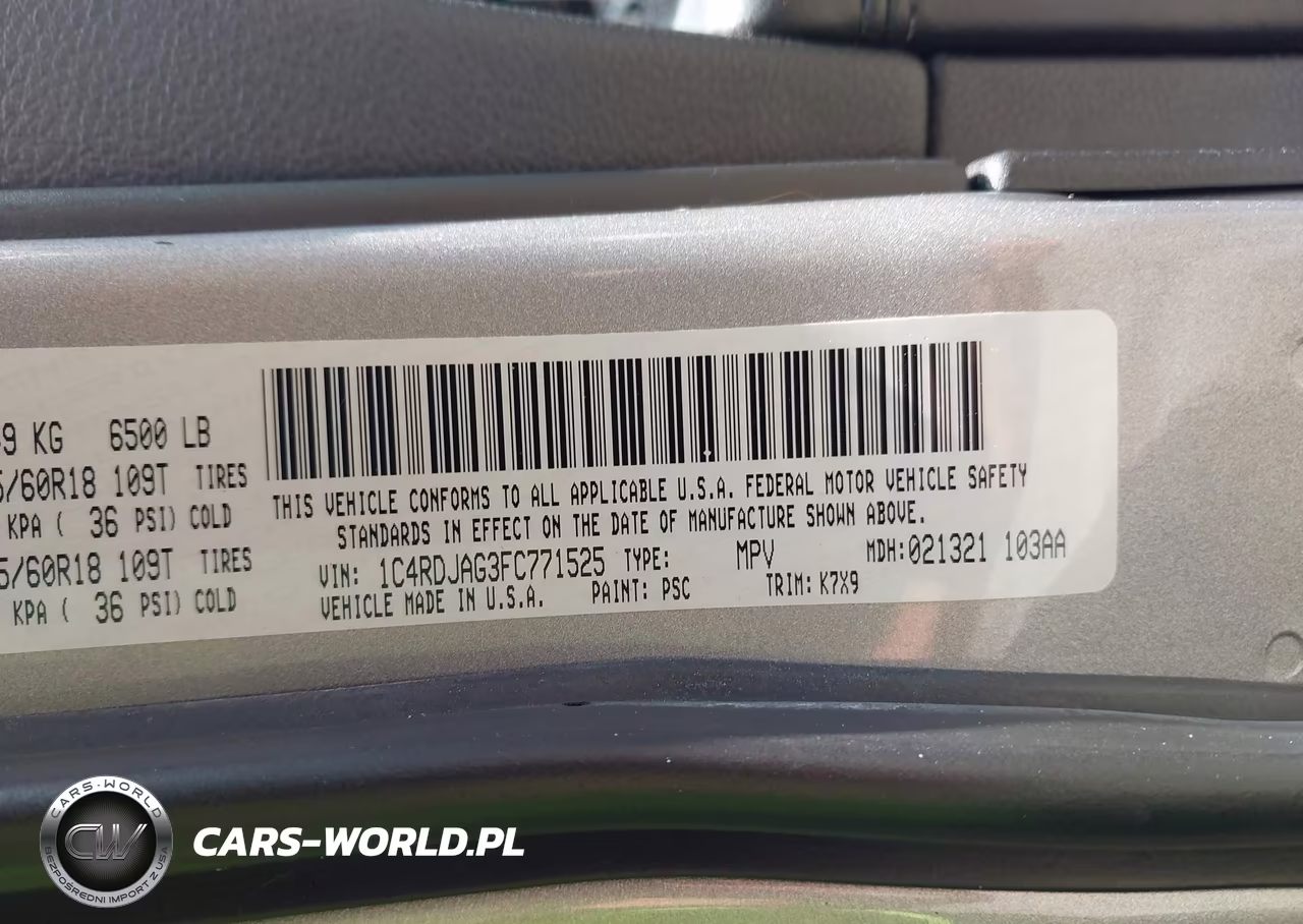 2015 Dodge Durango Sxt VIN:1C4RDJAG3FC771525 - 9