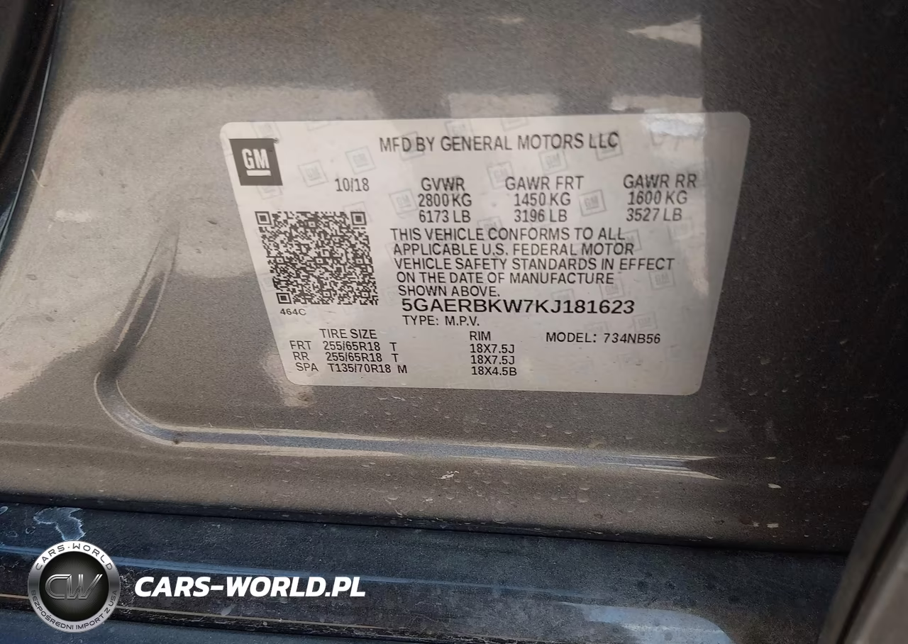 2019 Buick Enclave Fwd Essence VIN:5GAERBKW7KJ181623 - 9