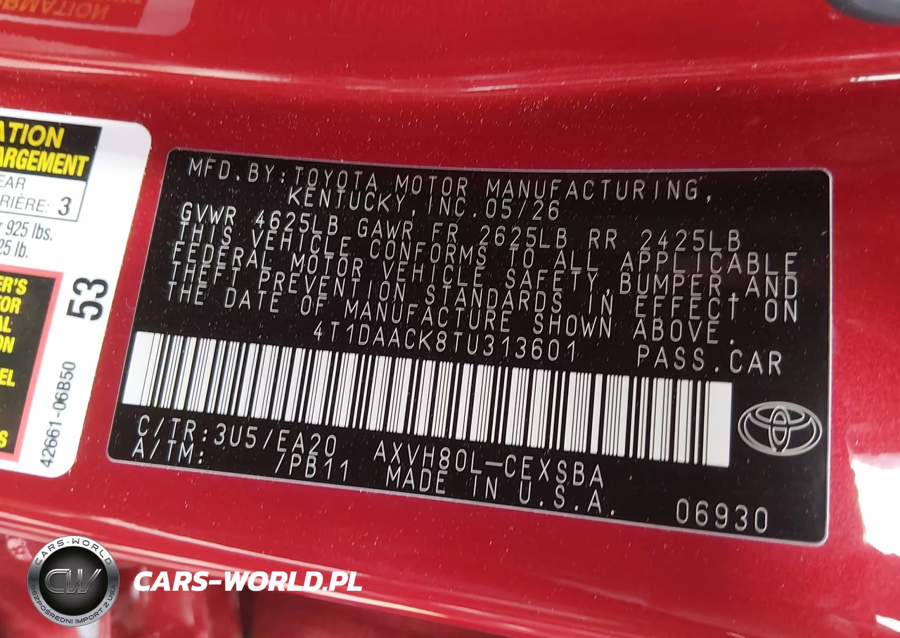 2026 Toyota Camry Nightshade VIN:4T1DAACK8TU313601 - 9
