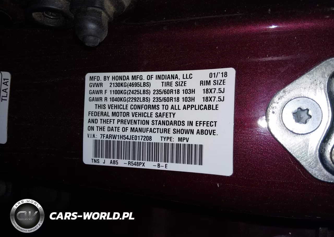 2018 Honda Cr-V Ex VIN:7FARW1H54JE017208 - 9
