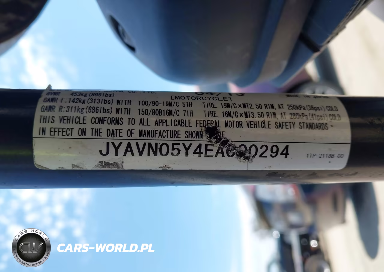 2014 Yamaha Xvs950 Cu VIN:JYAVN05Y4EA000294 - 10