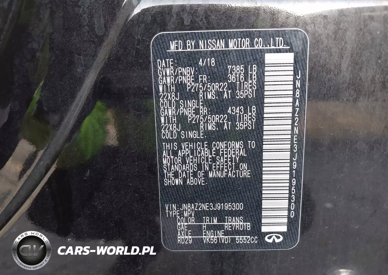 2018 Infiniti Qx80 VIN:JN8AZ2NE3J9195300 - 9
