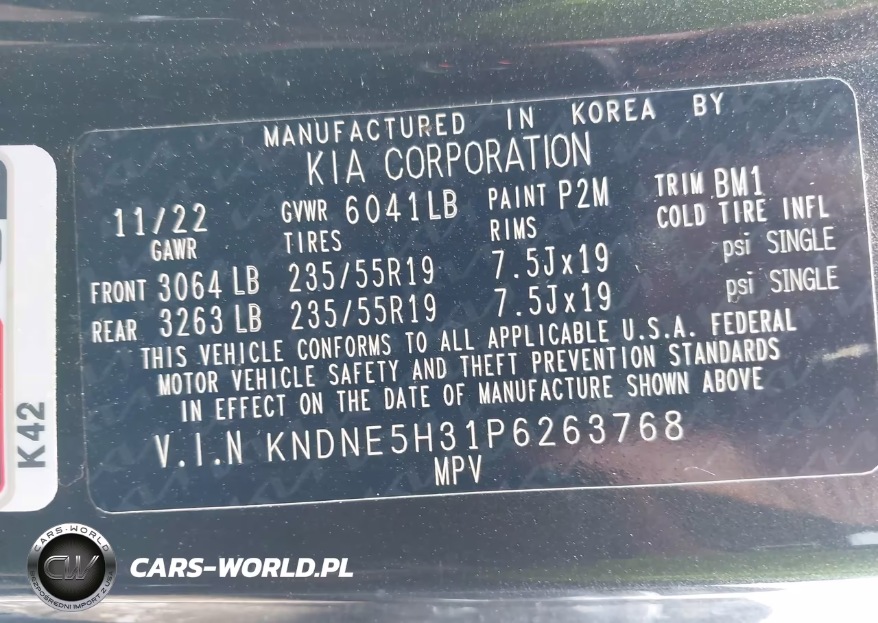 2023 Kia Carnival Mpv Sx Prestige VIN:KNDNE5H31P6263768 - 9