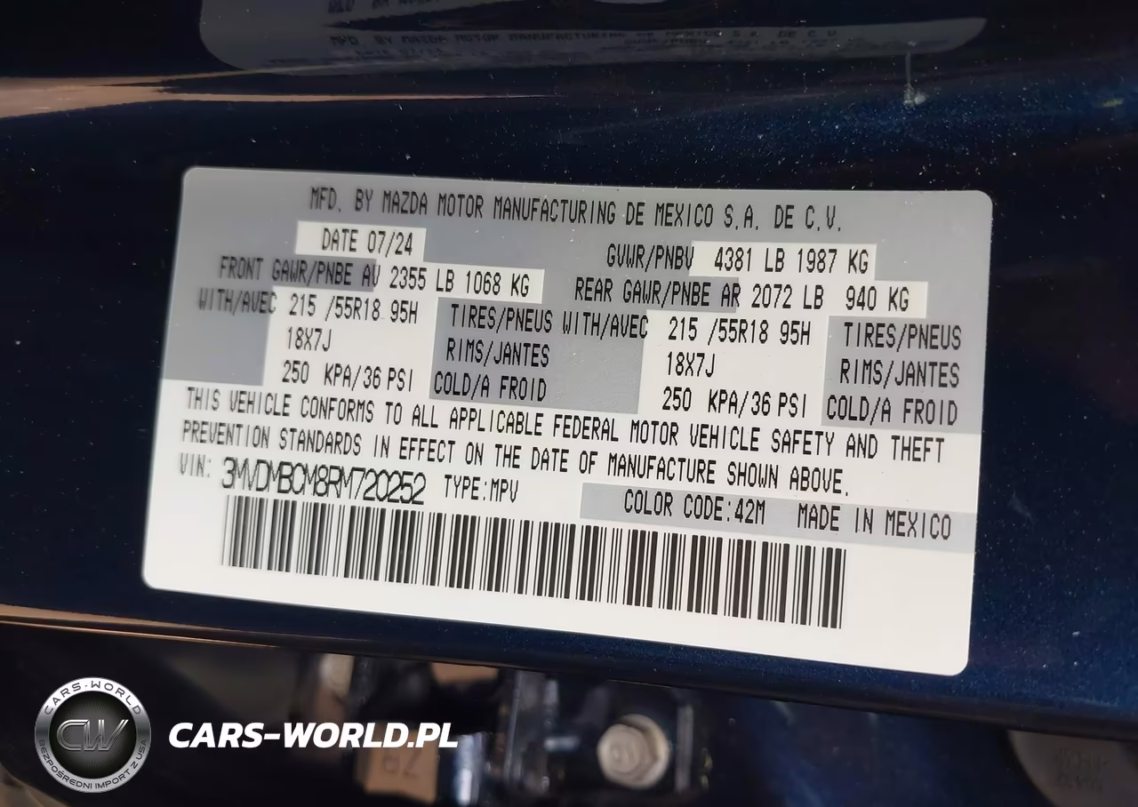 2024 Mazda Cx-30 2.5 S Preferred Package VIN:3MVDMBCM8RM720252 - 9