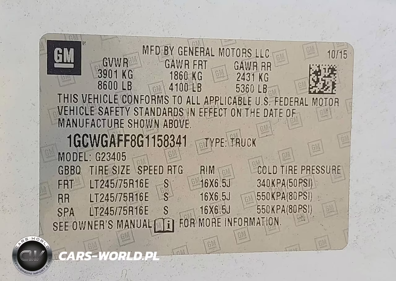 2016 Chevrolet Express 2500 Work Van VIN:1GCWGAFF8G1158341 - 9