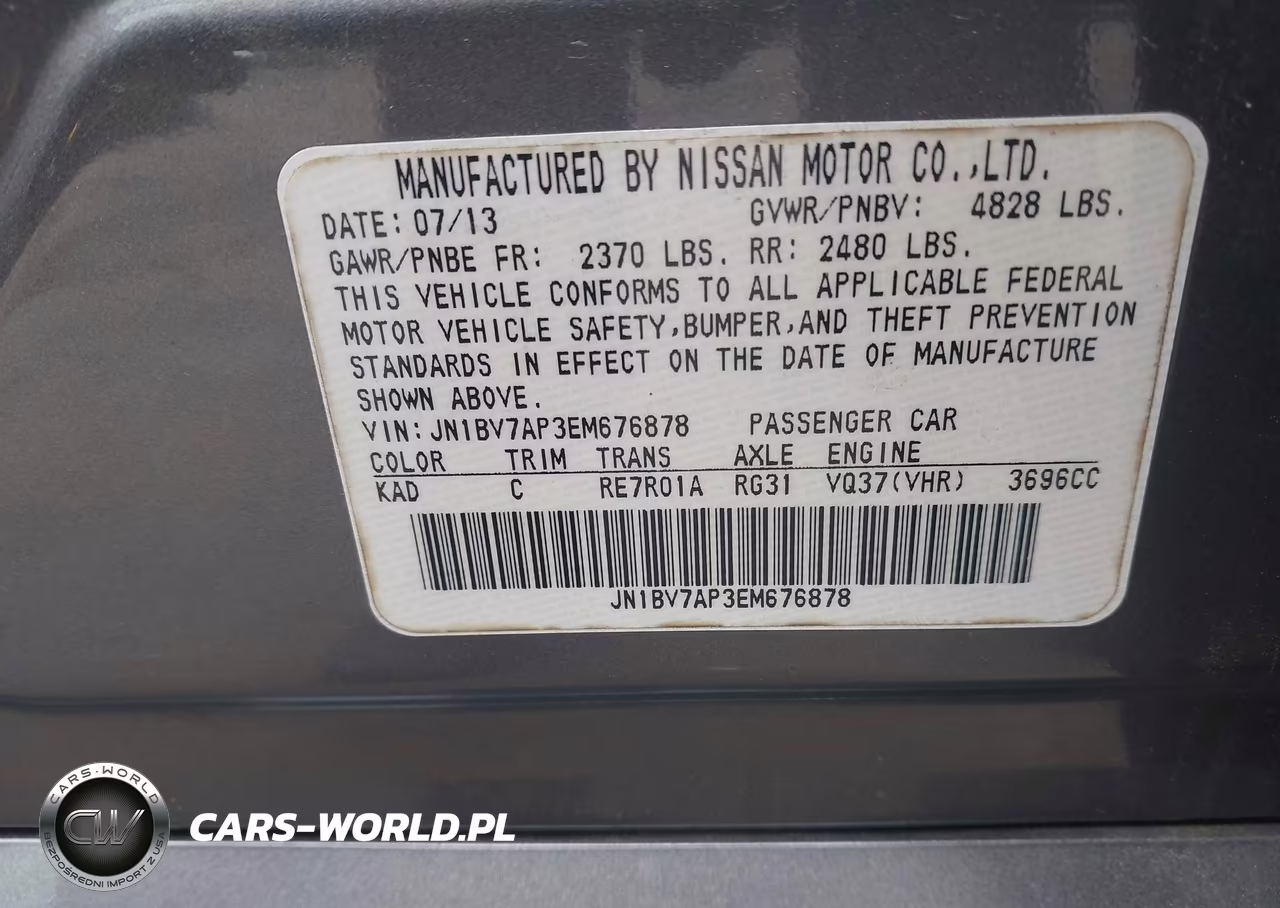 2014 Infiniti Q50 Premium VIN:JN1BV7AP3EM676878 - 9