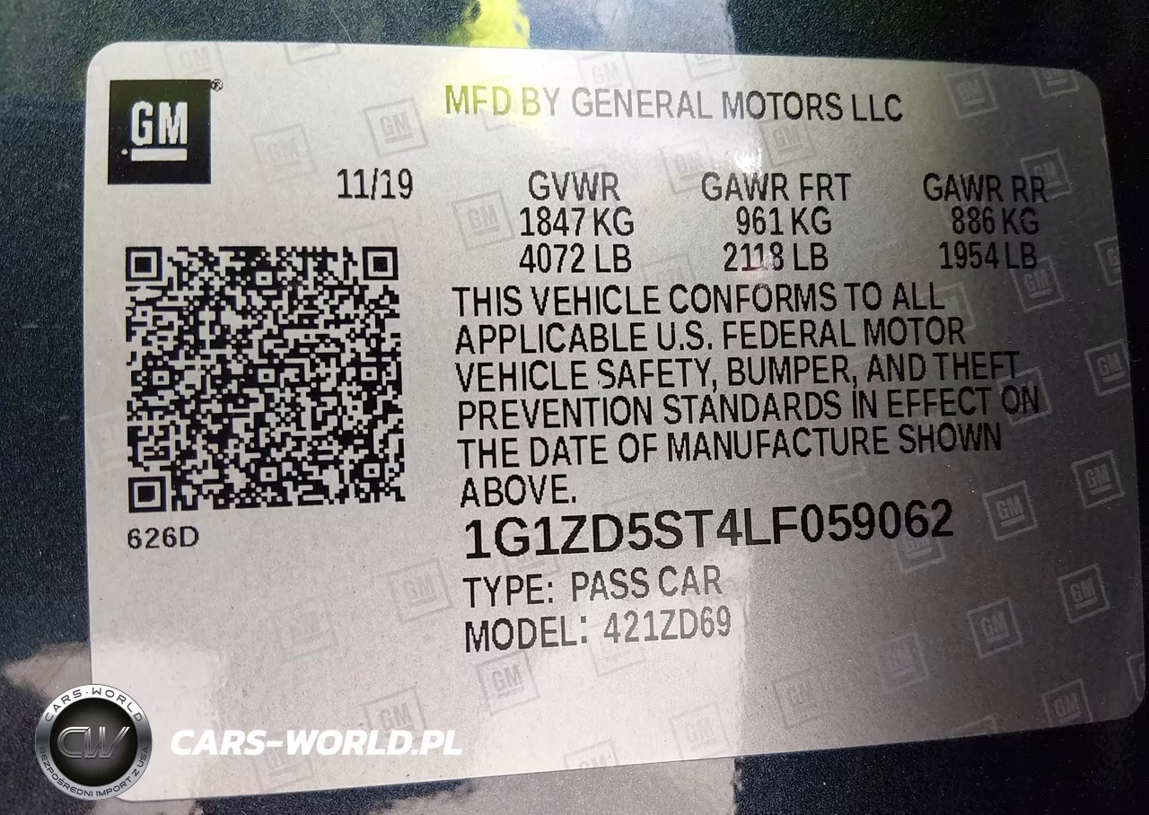2020 Chevrolet Malibu Fwd Lt VIN:1G1ZD5ST4LF059062 - 9