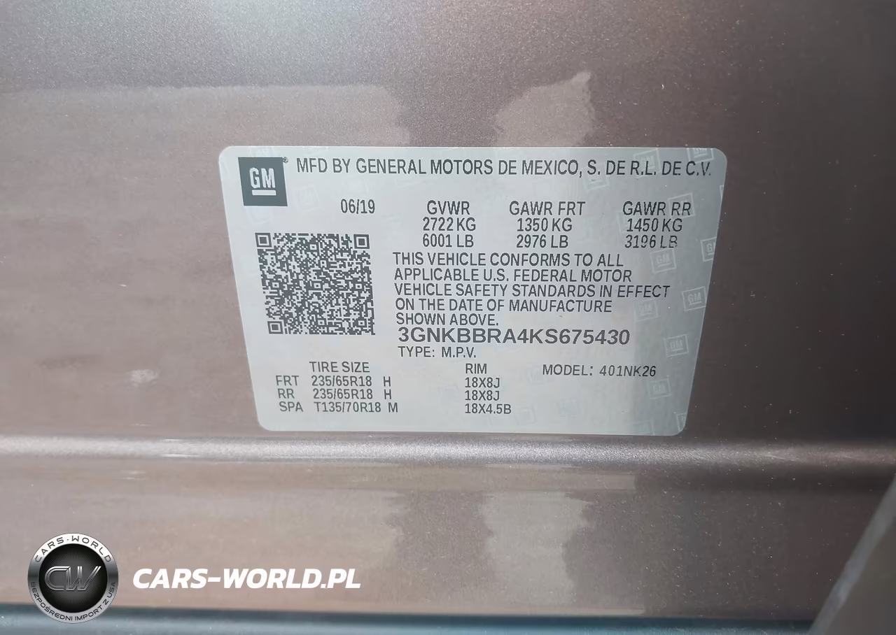 2019 Chevrolet Blazer VIN:3GNKBBRA4KS675430 - 9