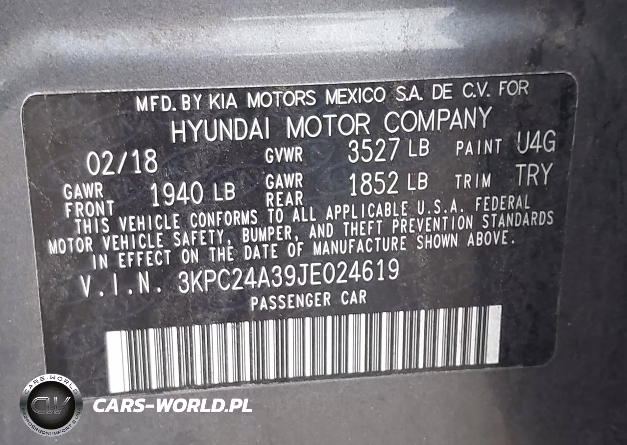 2018 Hyundai Accent Se VIN:3KPC24A39JE024619 - 9