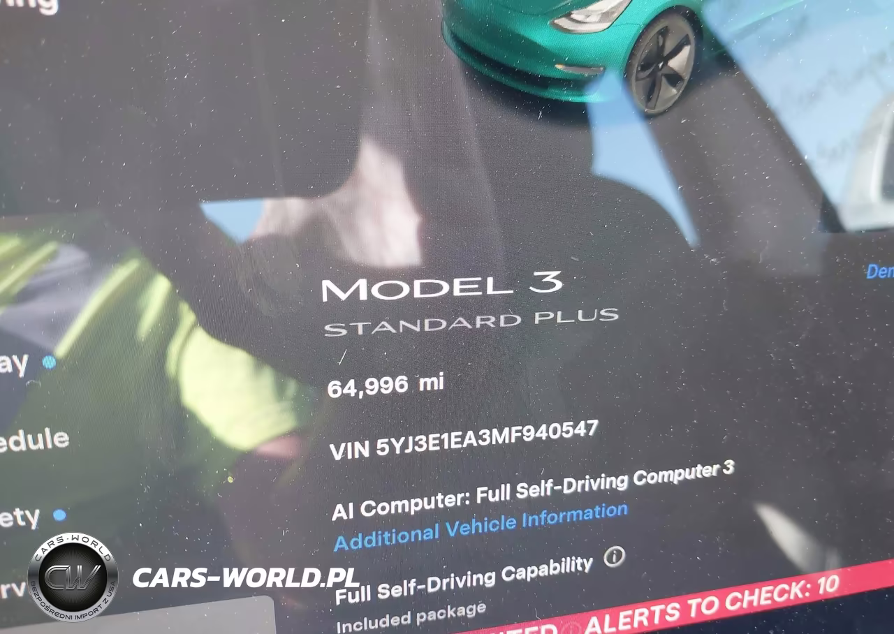2021 Tesla Model 3 Standard Range Plus Rear-Wheel Drive VIN:5YJ3E1EA3MF940547 - 15