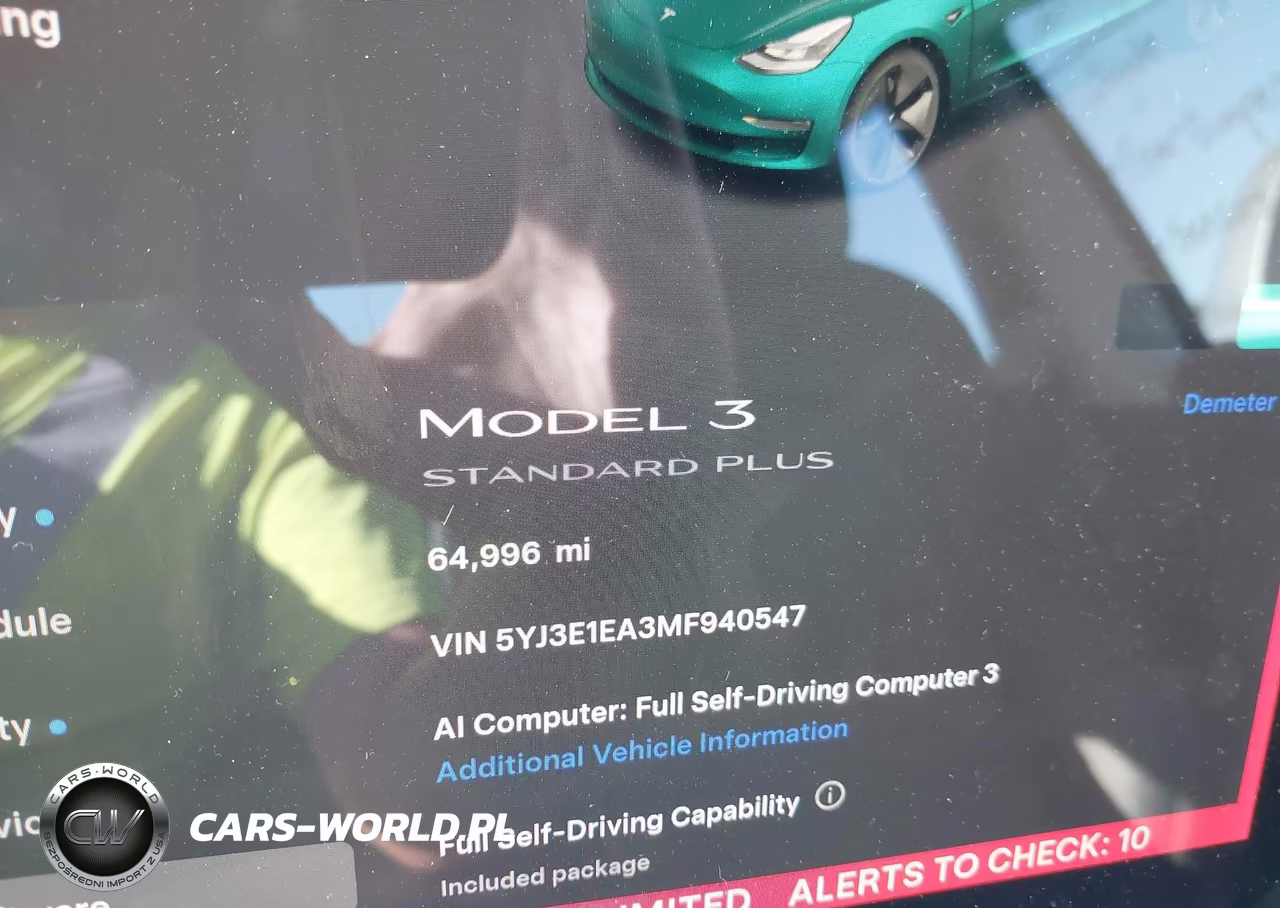 2021 Tesla Model 3 Standard Range Plus Rear-Wheel Drive VIN:5YJ3E1EA3MF940547 - 7