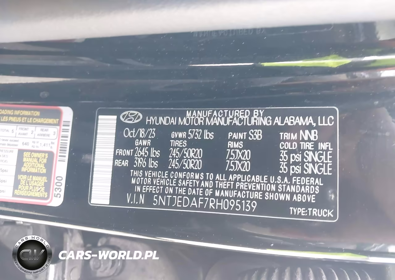 2024 Hyundai Santa Cruz Limited VIN:5NTJEDAF7RH095139 - 9