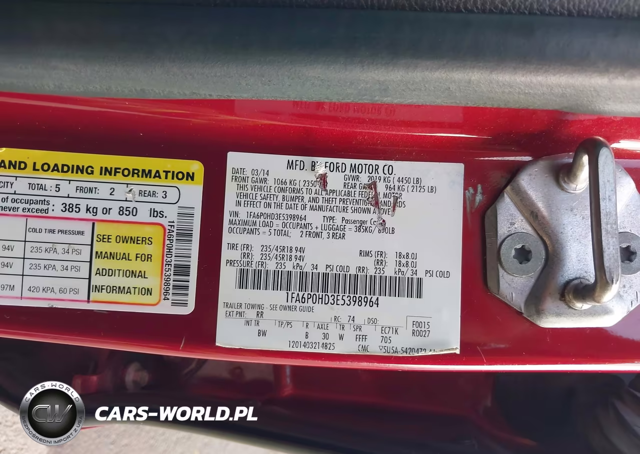 2014 Ford Fusion Se VIN:1FA6P0HD3E5398964 - 9