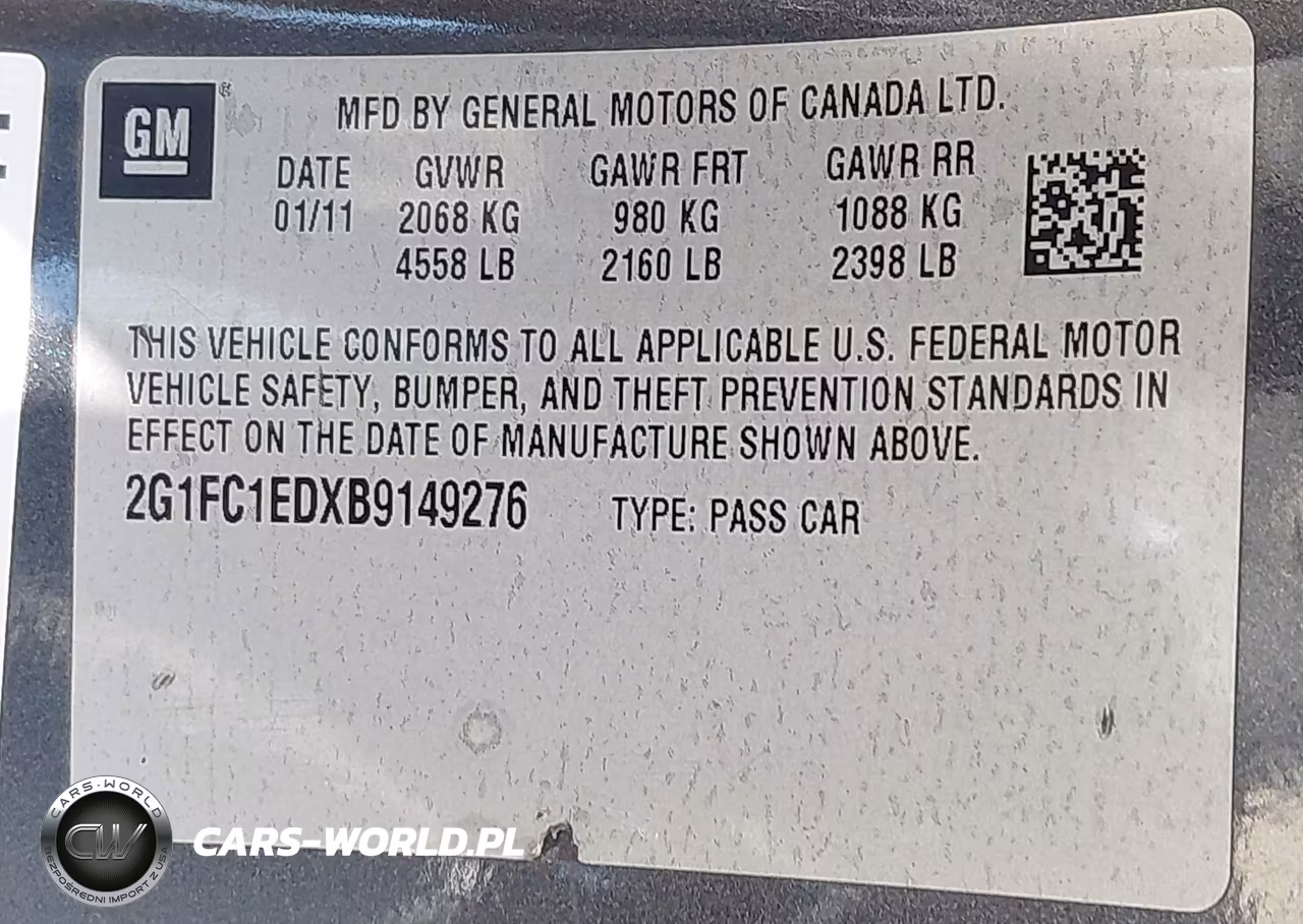 2011 Chevrolet Camaro 2Lt VIN:2G1FC1EDXB9149276 - 9