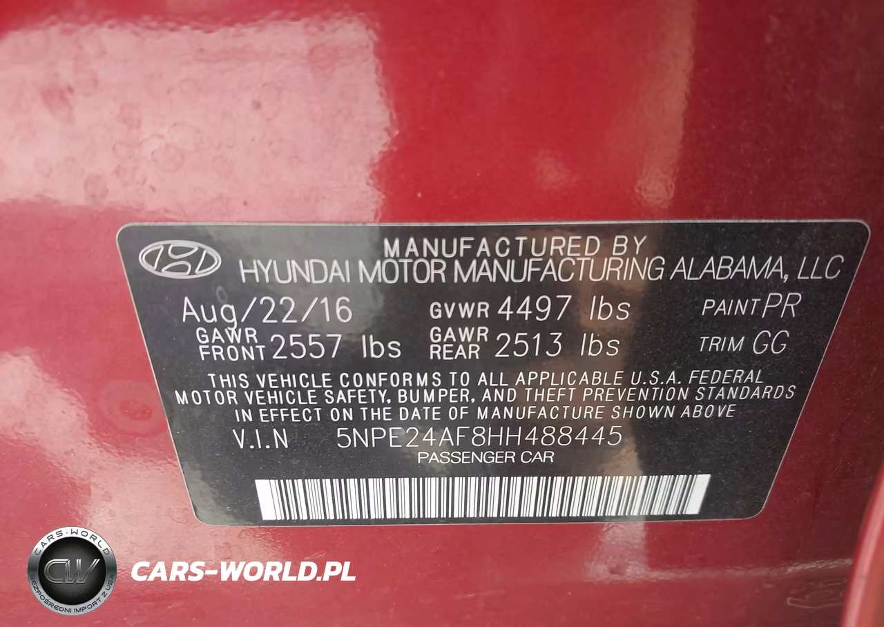 2017 Hyundai Sonata VIN:5NPE24AF8HH488445 - 9