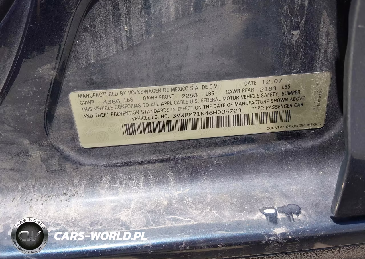 2008 Volkswagen Jetta Se-Sel VIN:3VWRM71K48M095723 - 9