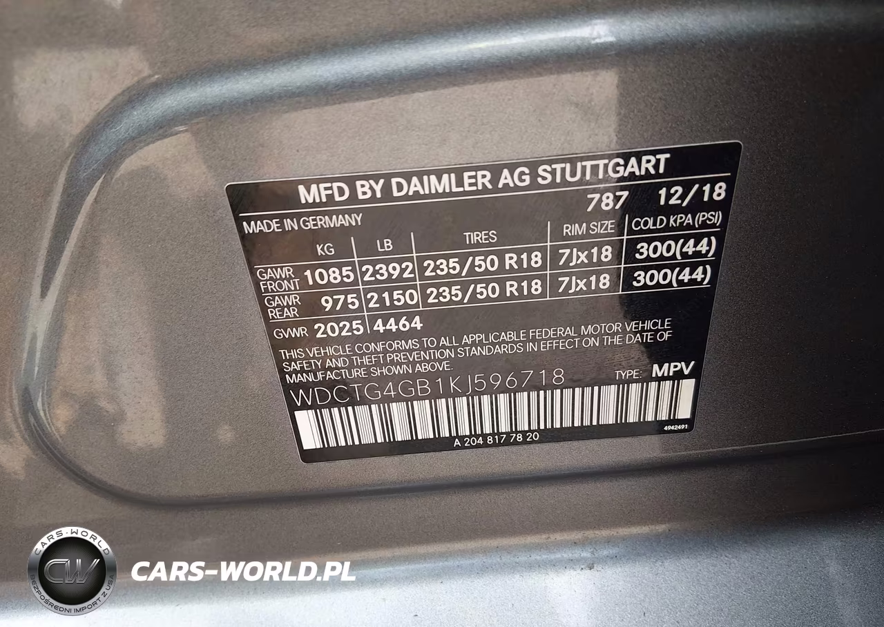 2019 Mercedes-Benz Gla 250 4Matic VIN:WDCTG4GB1KJ596718 - 9