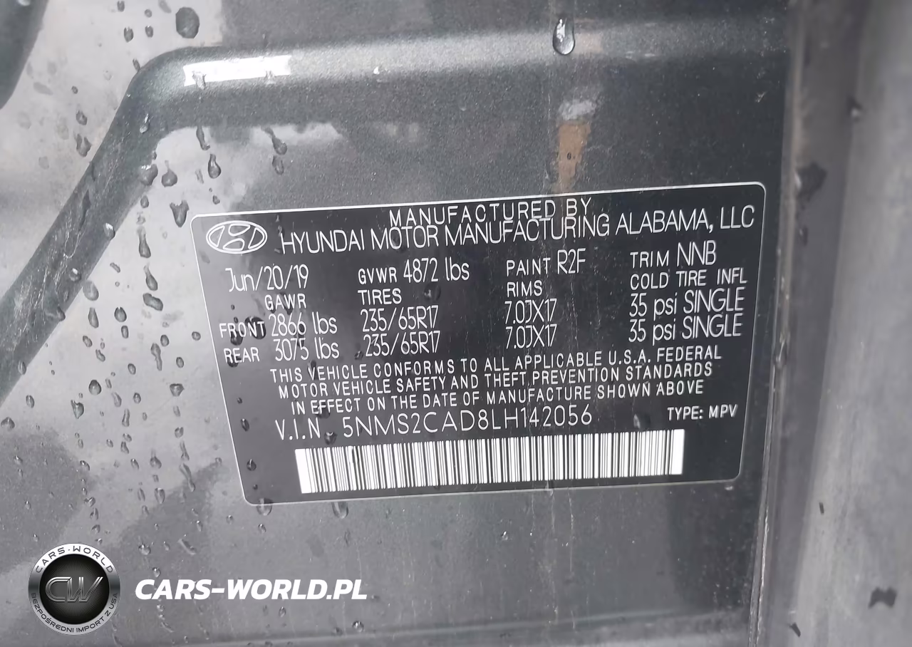 2020 Hyundai Santa Fe Se VIN:5NMS2CAD8LH142056 - 9