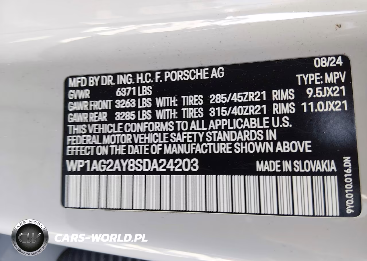 2025 Porsche Cayenne Gts VIN:WP1AG2AY8SDA24203 - 9