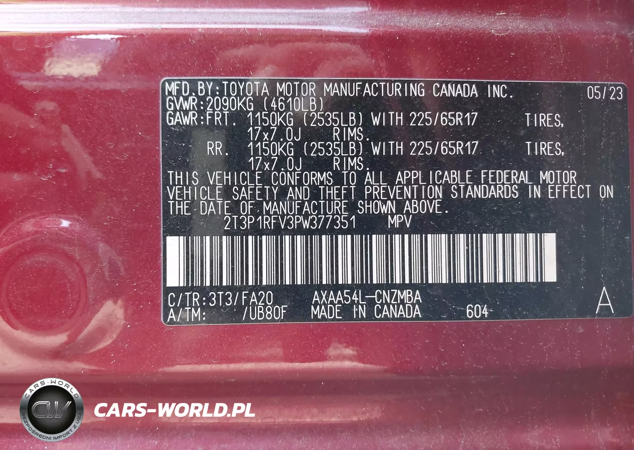2023 Toyota Rav4 Xle VIN:2T3P1RFV3PW377351 - 9
