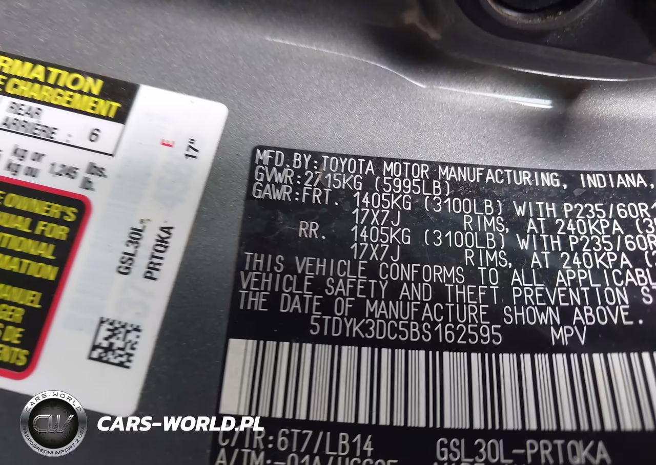 2011 Toyota Sienna Xle V6 VIN:5TDYK3DC5BS162595 - 9