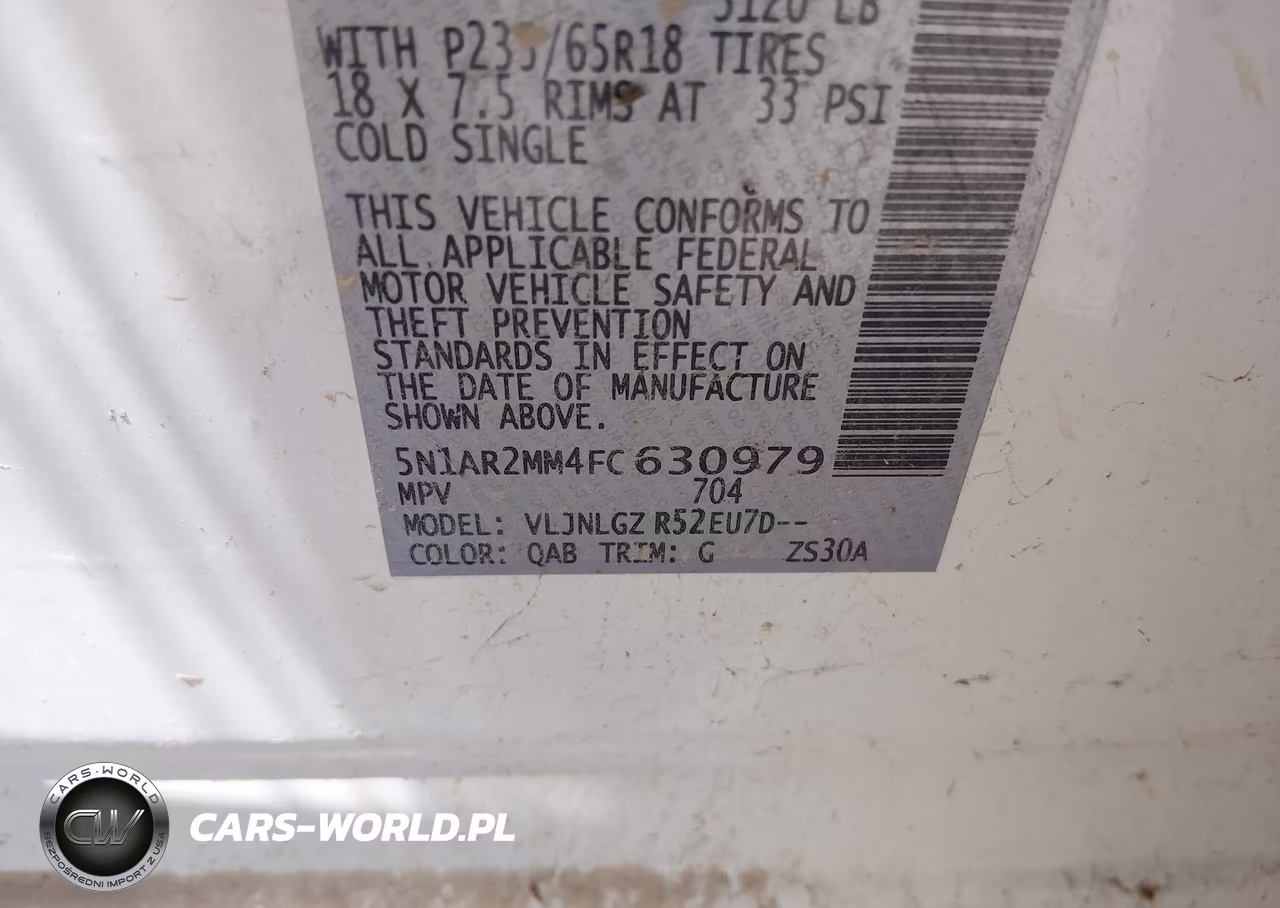 2015 Nissan Pathfinder Sl VIN:5N1AR2MM4FC630979 - 9