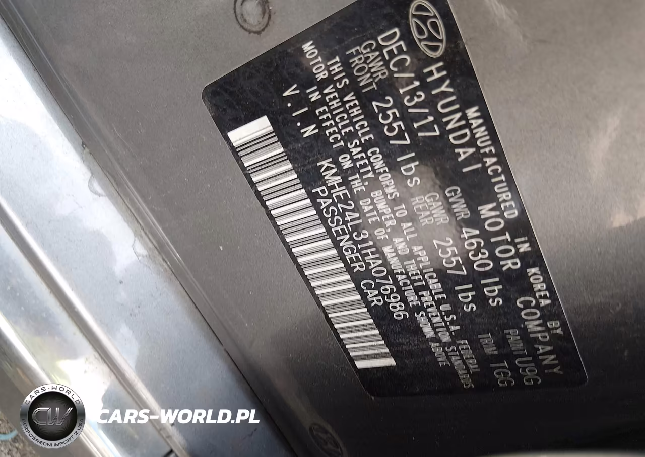 2017 Hyundai Sonata Hybrid Se VIN:KMHE24L31HA076986 - 9