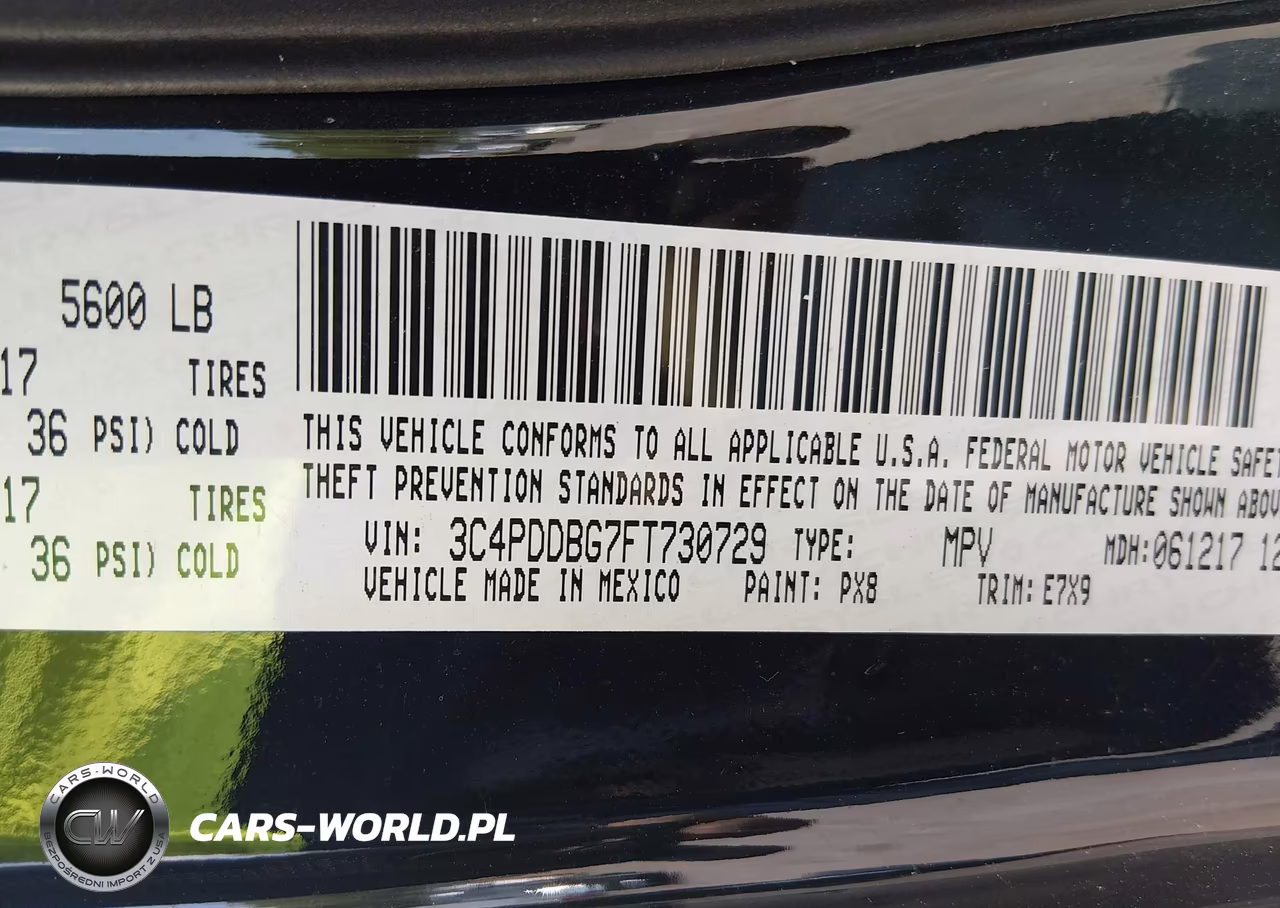 2015 Dodge Journey Sxt VIN:3C4PDDBG7FT730729 - 9