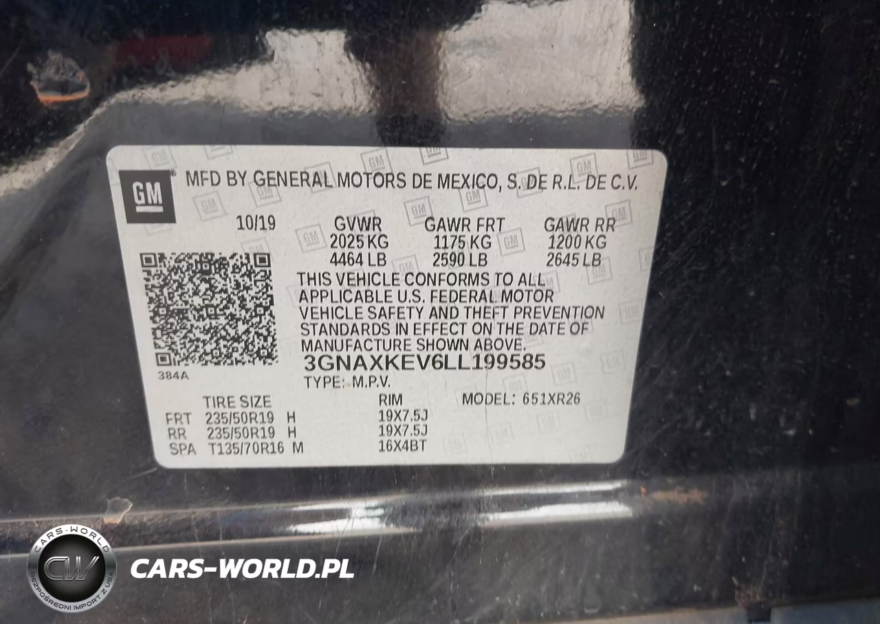 2020 Chevrolet Equinox Fwd Lt 1.5L Turbo VIN:3GNAXKEV6LL199585 - 9