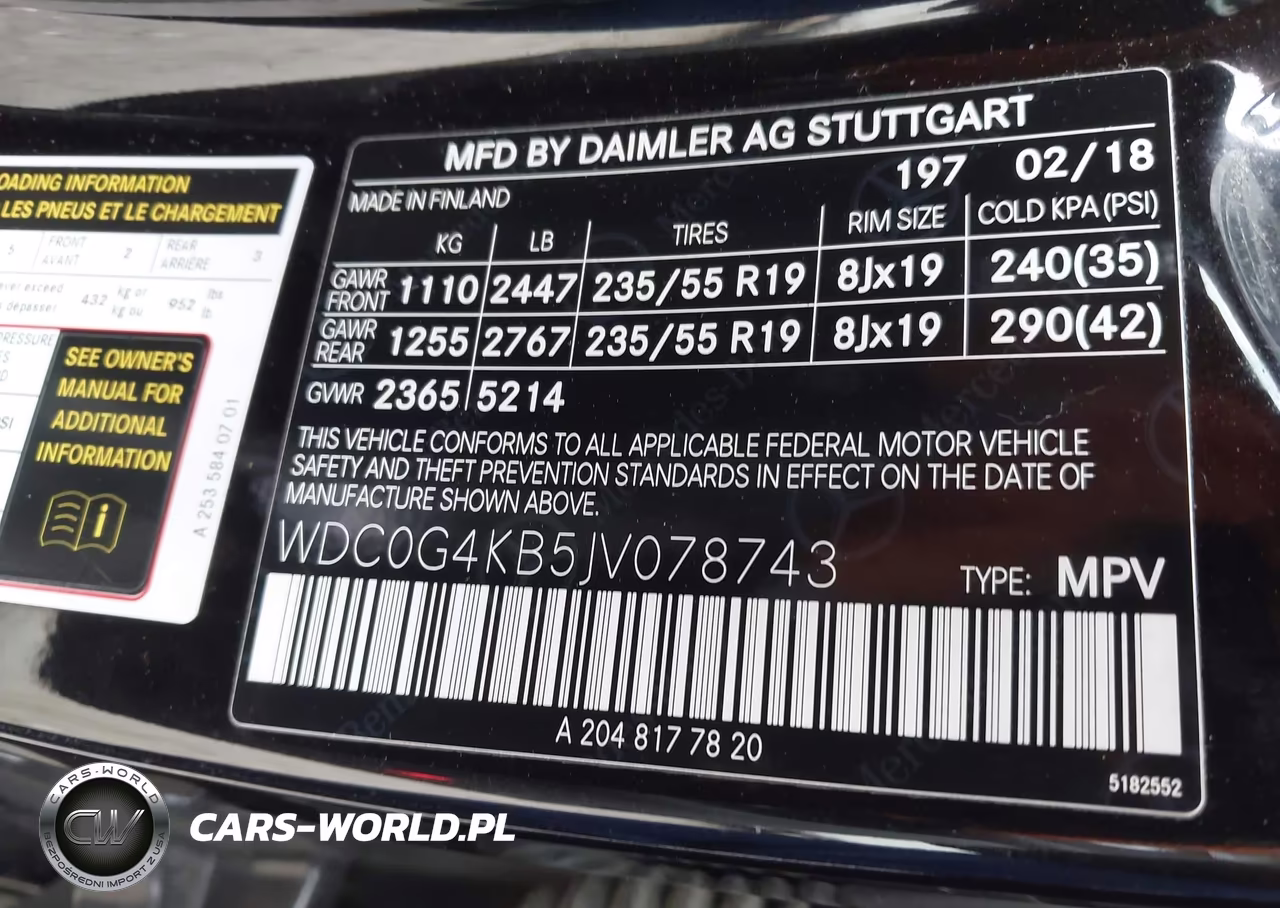 2018 Mercedes-Benz Glc 300 4Matic VIN:WDC0G4KB5JV078743 - 9