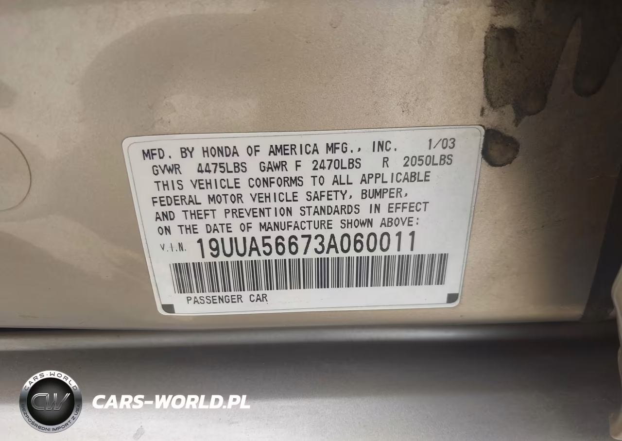 2003 Acura Tl 3.2 VIN:19UUA56673A060011 - 9