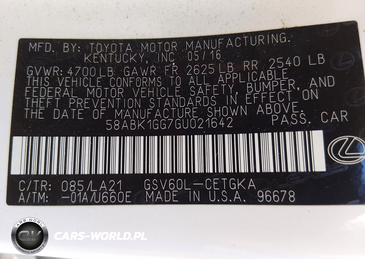 2016 Lexus Es 350 VIN:58ABK1GG7GU021642 - 9